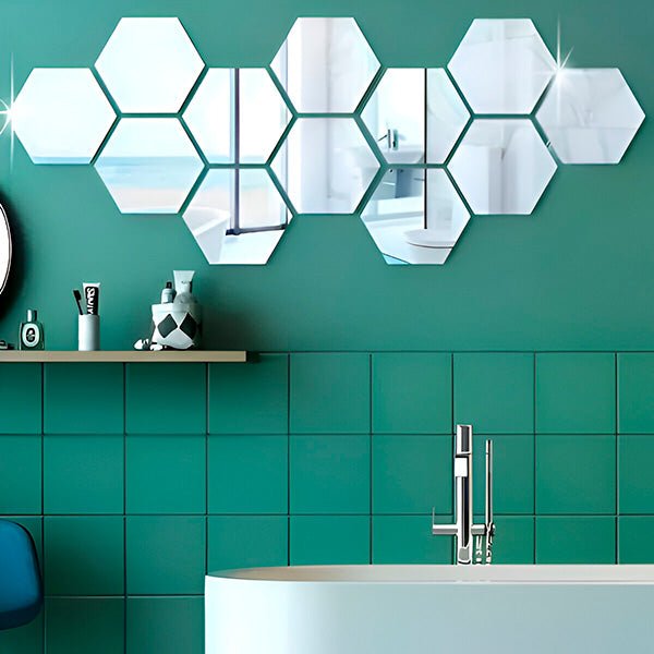 Hexmirror™ | Hexagon-Shaped Mirror Wall Sticker | 50% OFF