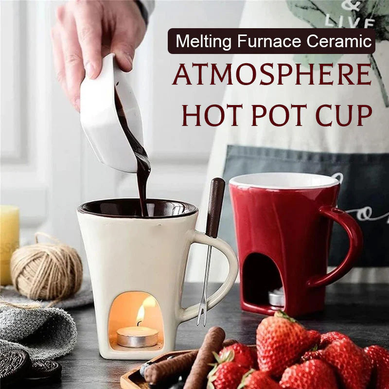 LumaLuxe™ Fondue Mug — Indulge in Silky-Smooth Dips That Soothe Your Soul Instantly