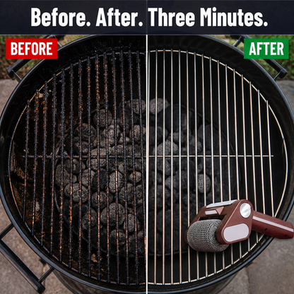 GrillGleam™ — Remove Stuck-On Grease Fast with No Loose Bristles at All