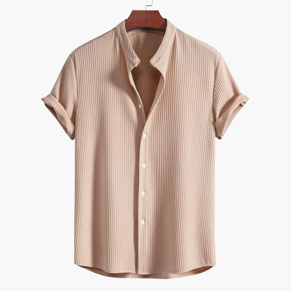ValorEdge™ Mens Stand Collar Shirt — Own Every Room with Effortless Confidence and All-Day Comfort
