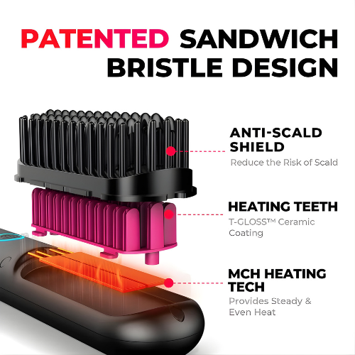 VelaShine™ Heat Brush — Transform Your Hair Into Silky, Stunning Confidence Every Day