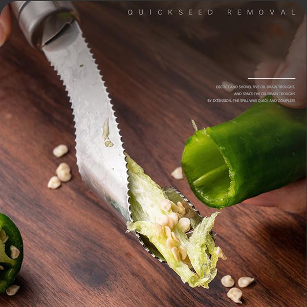 BlazeCore™ Pepper Corer — Slice Like a Pro and Enjoy Mess-Free Kitchen Magic Every Time