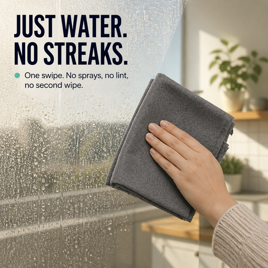 LumaClean™ — Clean Glass, Mirrors & Car Windows Streak-Free with Only Water