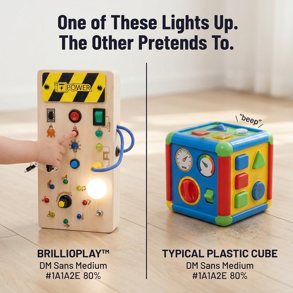 BrillioPlay™ — Let Little Hands Control Real Switches, Lights and Music to Learn