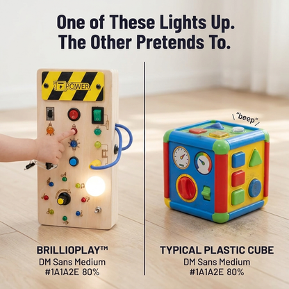 BrillioPlay™ — Let Little Hands Control Real Switches, Lights and Music to Learn