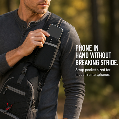 SmartPack™ — Hold Your Phone, Wallet & Water Bottle Minus the Backpack Baggage