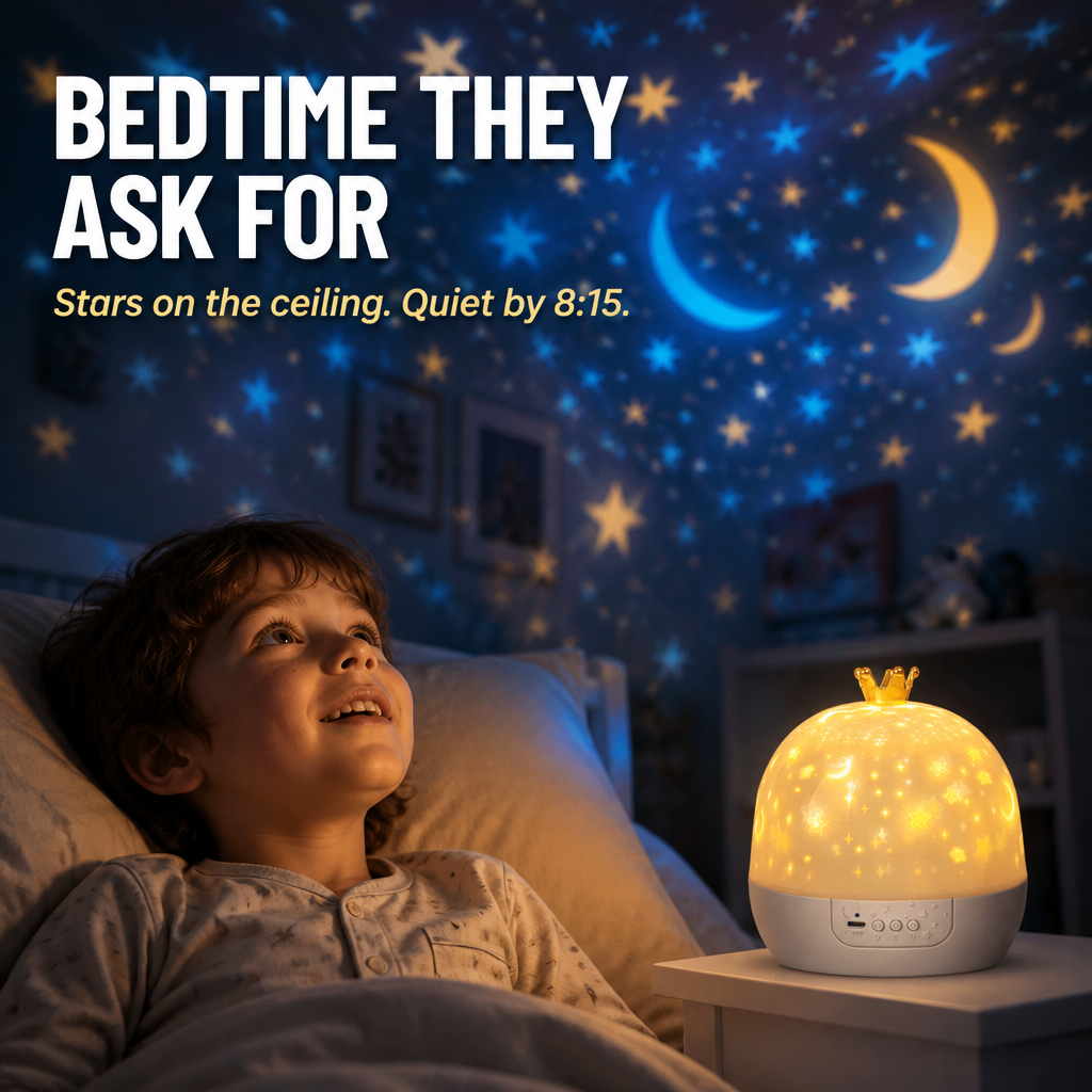 AquaDream™ — Swap Bedtime Struggles for a Starry Ceiling Show