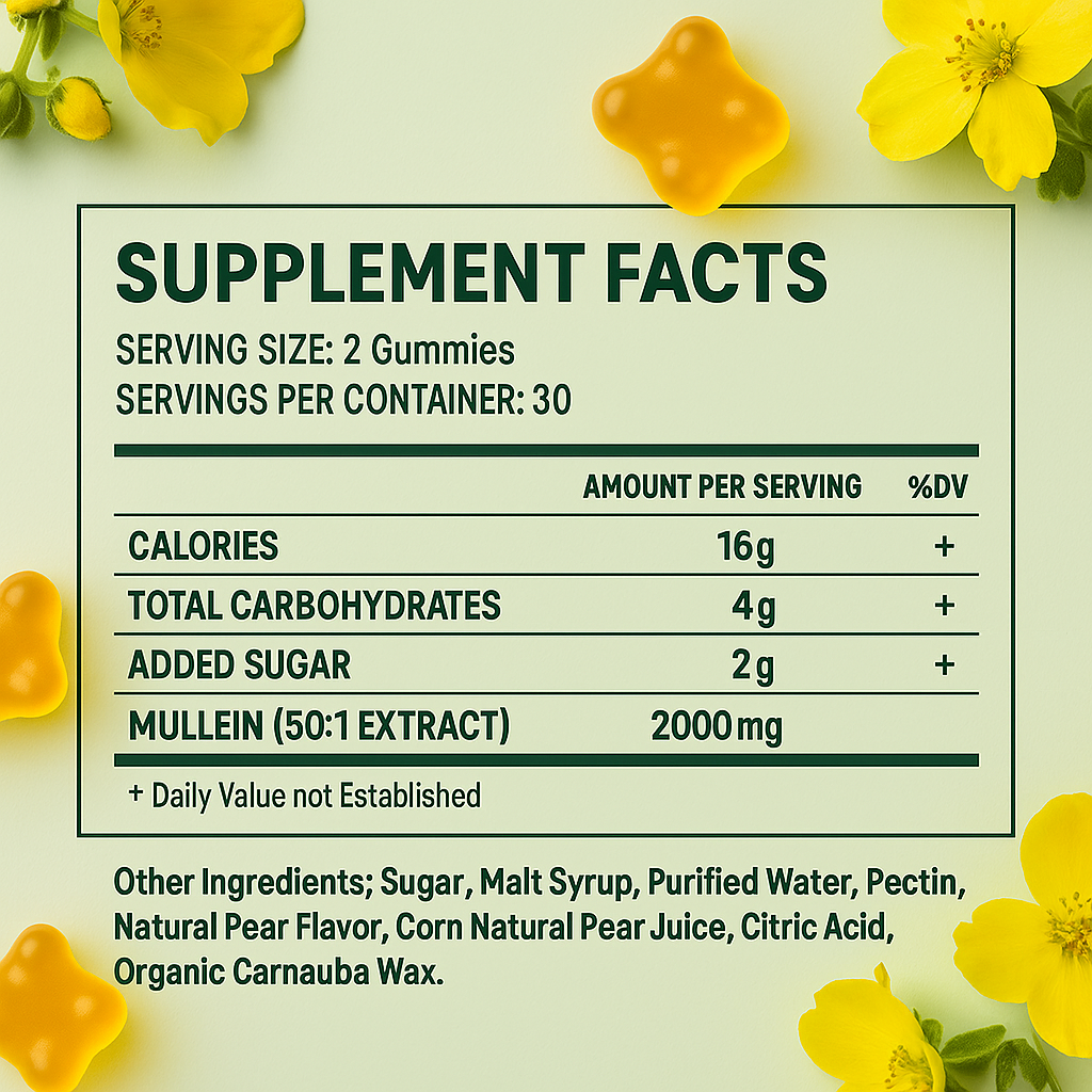 Gummies with Mullein