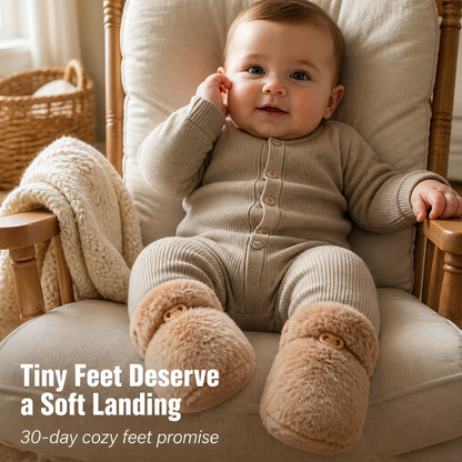 TinyTreadz™ — Snuggle Tiny Toes in Plush Booties That Truly Stay Put