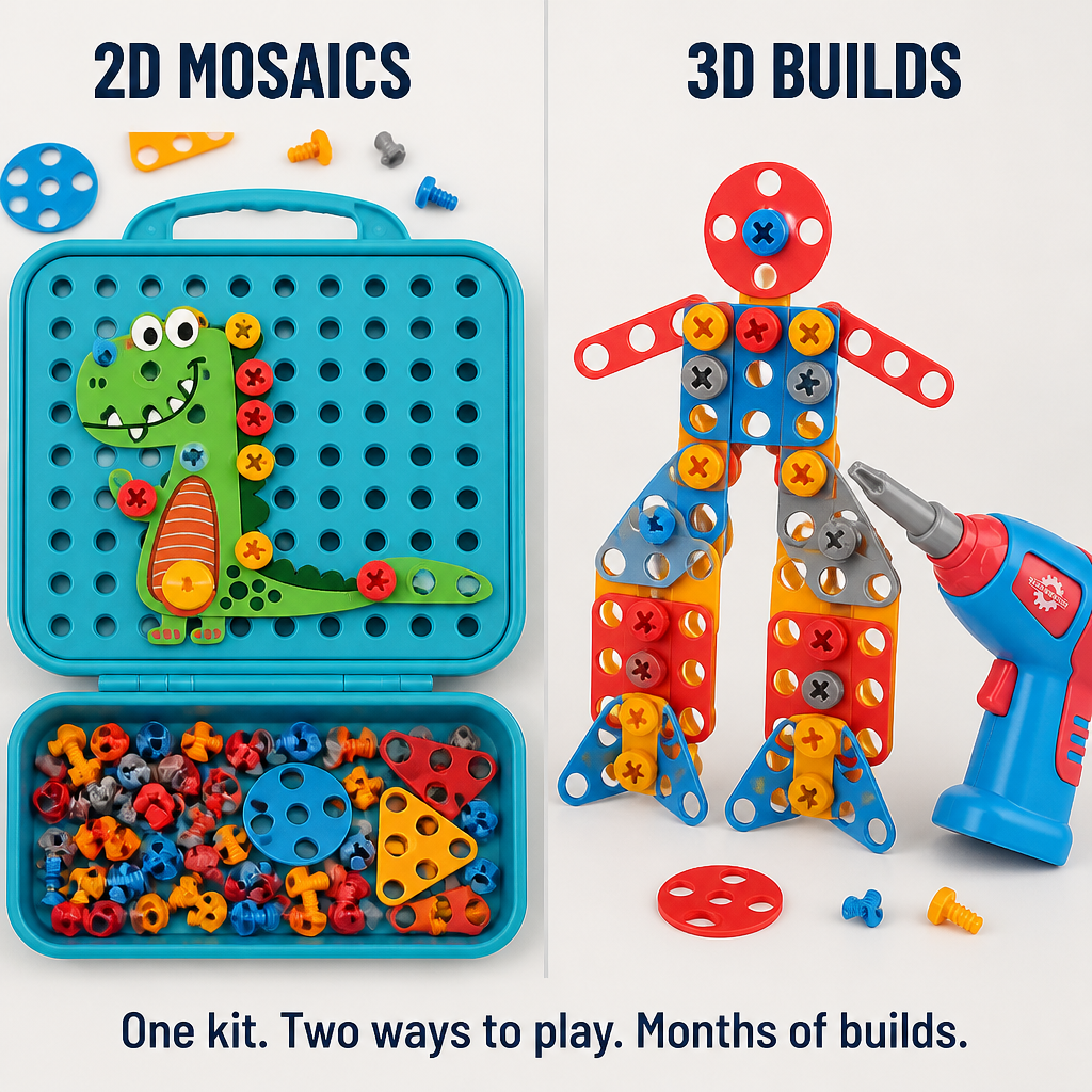 BrightBuilds™ — Trade Screen Time for 211 Pieces and an Authentic Working Drill