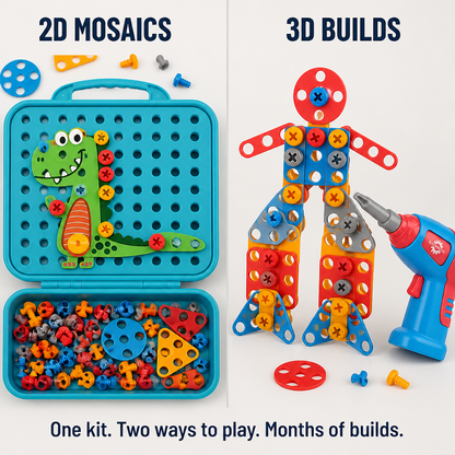 BrightBuilds™ — Trade Screen Time for 211 Pieces and an Authentic Working Drill