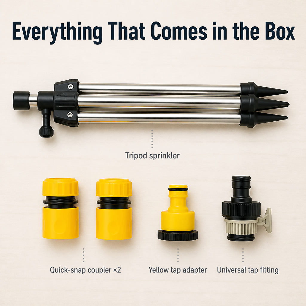 HydraMist™ — Raise Your Sprinkler Over the Plants and Reach Every Angle