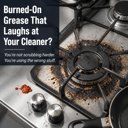 PureSheen™ — Remove Burnt-On Grease and Tub Stains in Just Two Minutes