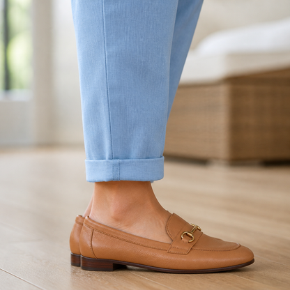 BellaSilk™ – Comfortable Cotton-Linen Tapered Pants with Adjustable Drawstring Waist