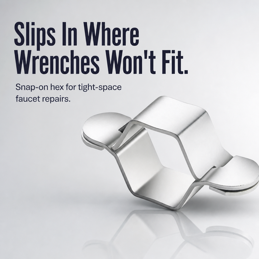 PowerGrip™ — Spin Supply Lines Smoothly, Quickly Loosen Stuck Faucet Nuts