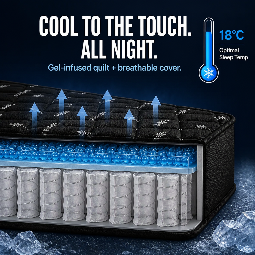 CosmaRest™ — Stop Morning Back Pain and Stay Cool All Night Long