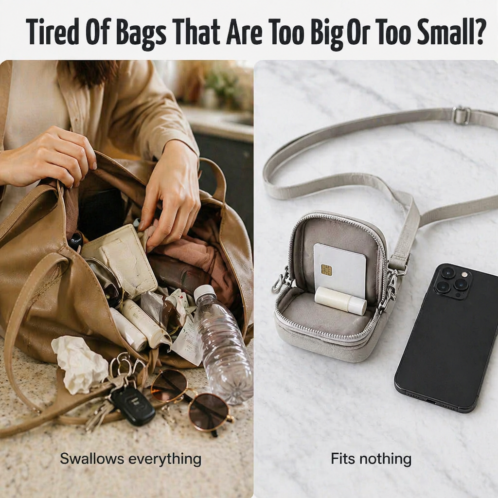 VeloStride™ Mini Crossbody — Tote Your Phone, Wallet & Keys Rain or Shine