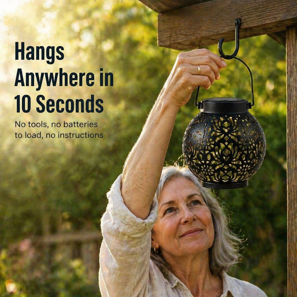 LumiFleur™ Solar Lantern — Project Floral Shadow Enchantment Throughout Your Backyard
