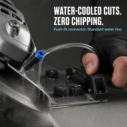 PrecisionPro™ — Cut Factory-Sharp 45° Tile Miters Without Using a Wet Saw