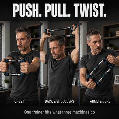 IronVibe™ Adjustable Twister — Tone Tougher Arms, Chest & Back in Just 10 Minutes