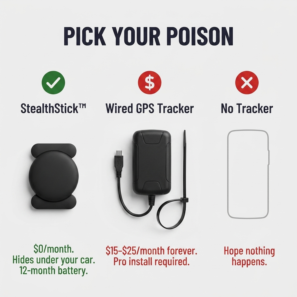 StealthStick™ — Conceal It Beneath Your Car, Locate It From Anywhere