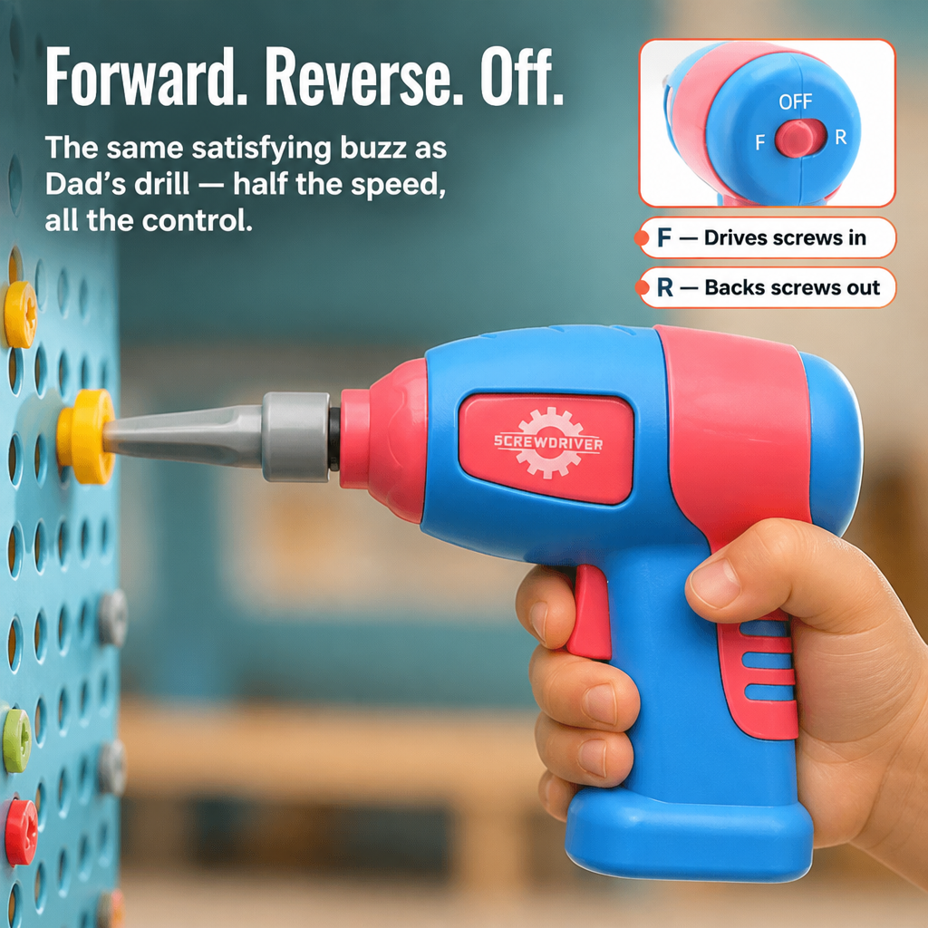 BrilliBuild™ — Give Your Child a Real Drill and See Screen Time Vanish