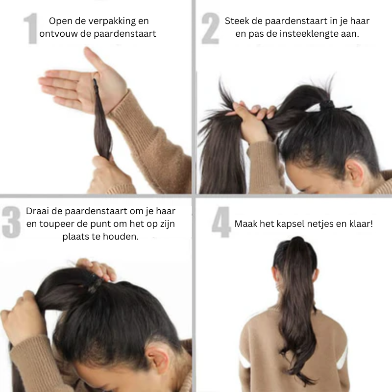 Leah™ Double Style Ponytail Designed for Volume