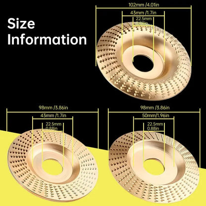Wood Carving Discs Set for Angle Grinder – Accurate Carving & Grinding