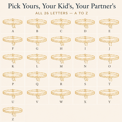 LuminaGleam™ — Layer Your Initial in Gold That Endures Beyond Summer