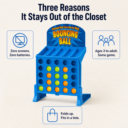 AimVenture™ — Bounce-Shoot Connect 4 That Gets Kids Laughing Loud and Off Screens