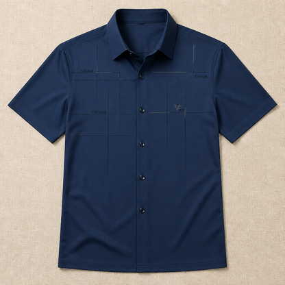 Maxon™ – Stretch Short-Sleeve Button-Down Shirt, Wrinkle-Resistant