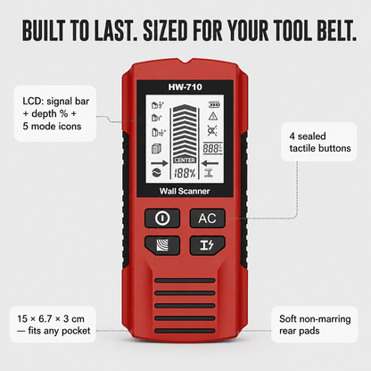 WallSight™ — Detect Studs, Pipes & Live Wires Ahead of Drilling