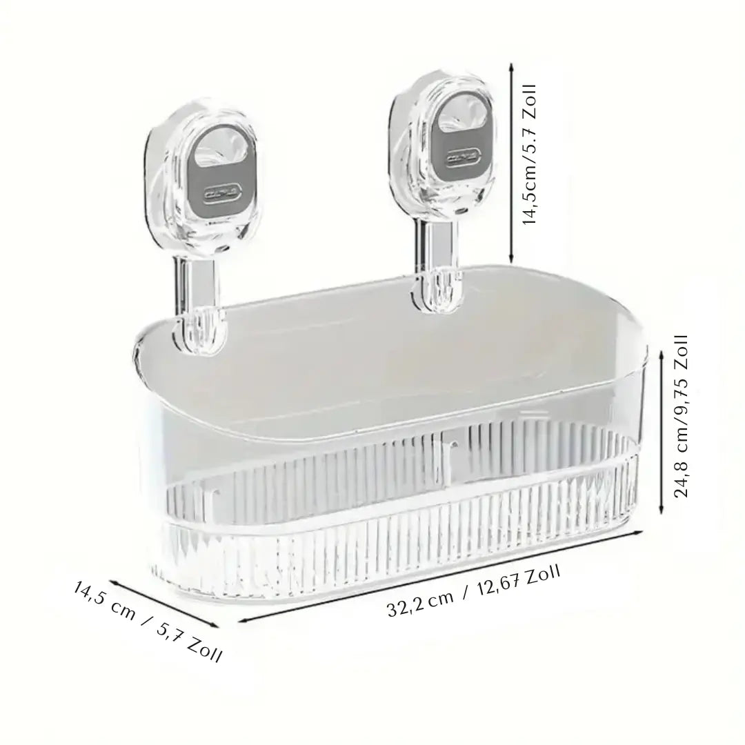 Storage Box with Snap-on System, No Drilling Required