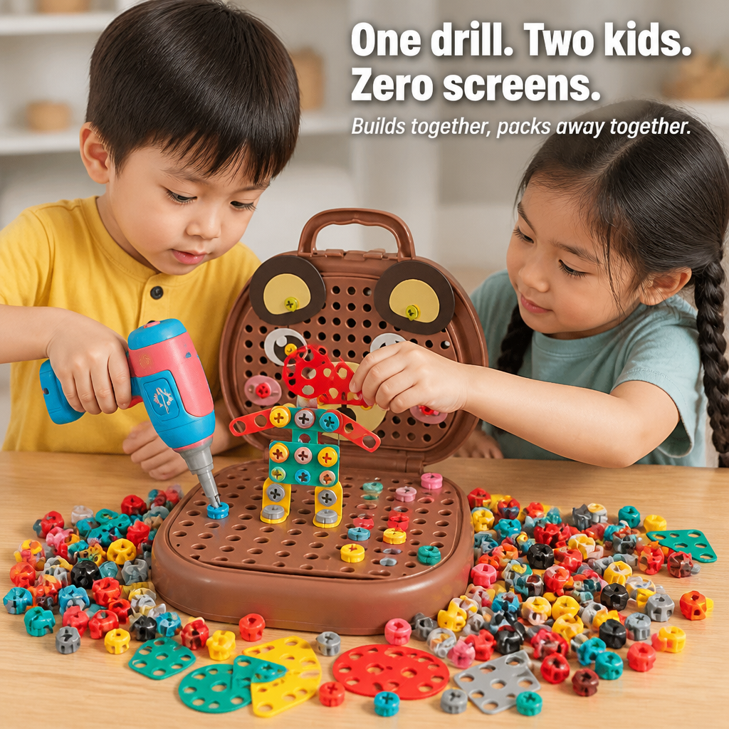 BrilliBuild™ — Give Your Child a Real Drill and See Screen Time Vanish