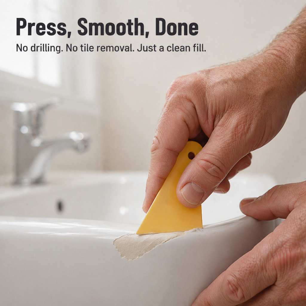LuxePatch™ — Match Color & Repair Cracked Tile, Stone, or Porcelain Instantly