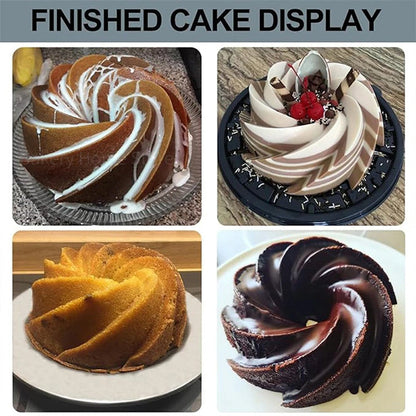 Silicone Cake Mold Set for Convenient Baking