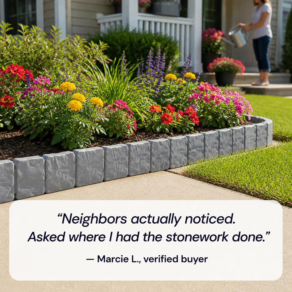 StoneVanta™ — Effortless Stone-Style Edging That Makes Your Garden the Envy of the Neighborhood