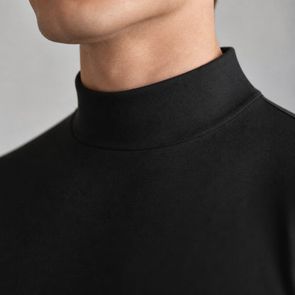 TitanFit™ – Slim Sleek Fit Mock Neck Long Sleeve Base Layer