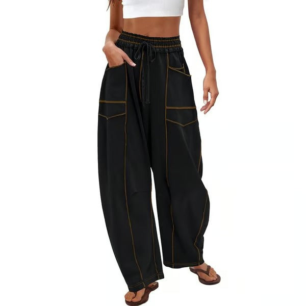ComfyBarrel – Lounge Sweatpants with Wide Legs and Pockets