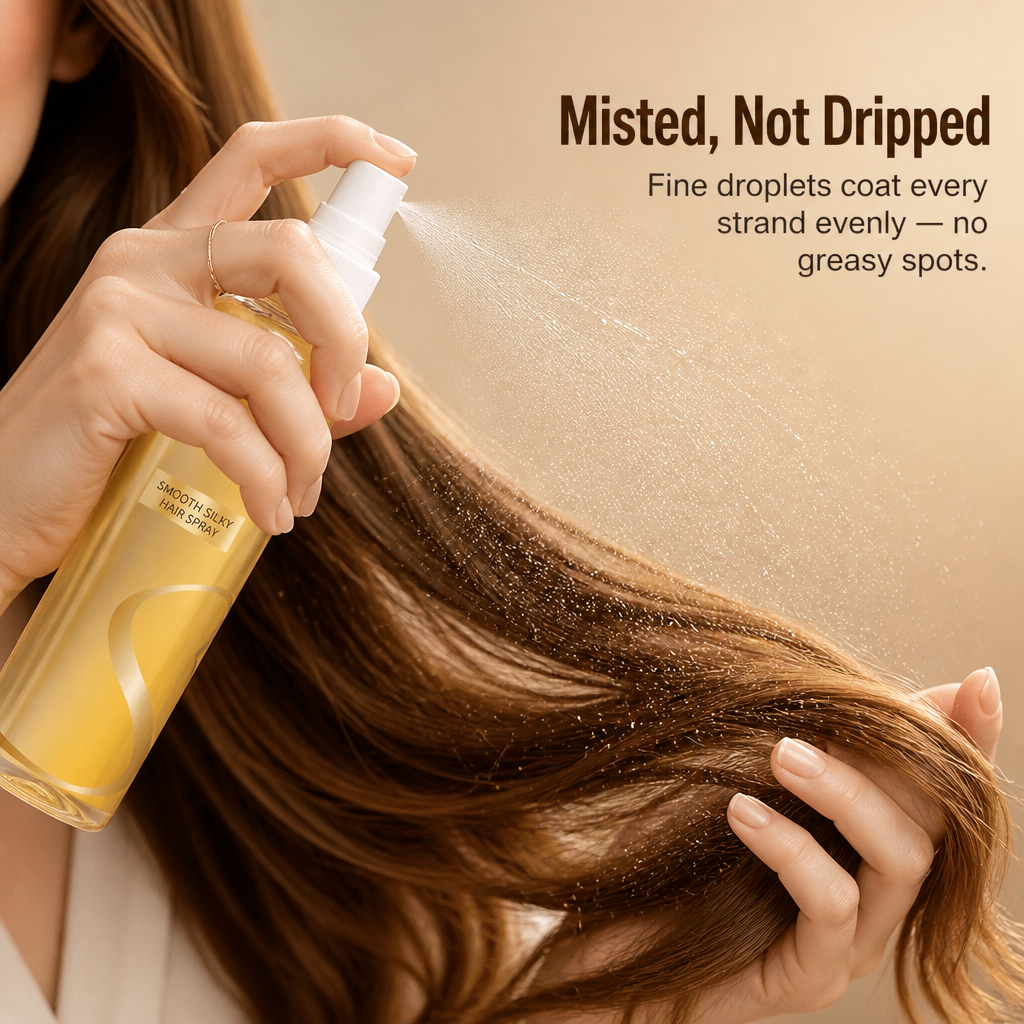 SilkBloom™ — Spray On Smooth, Frizz-Free Hair with All-Day Salon Freshness