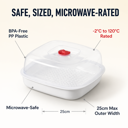 VaporLux™ — Steam Dumplings, Fish & Veggies Directly in Your Microwave