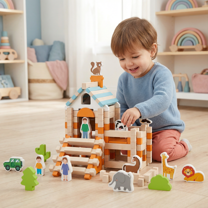 InspiraBlocks™ — Ignite Your Child’s Genius with Pure, Creative Montessori Play