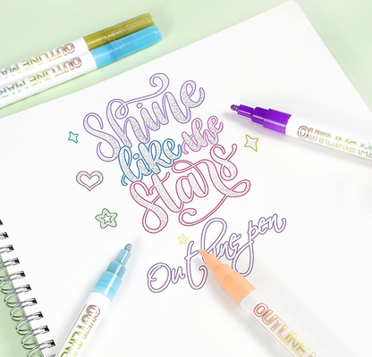 ColorVibe™ Dual-Glow Pen — Ignite Your Creativity with Dazzling Double-Color Brilliance
