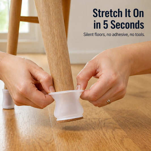 GlideGuard™ — Embrace Each Chair Leg, Mute Every Creak, Protect Every Floor