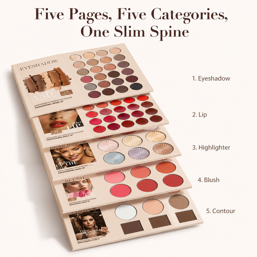 Lumiéra Palette™ — Pack a Complete 67-Shade Makeup Studio in a Sleek Book