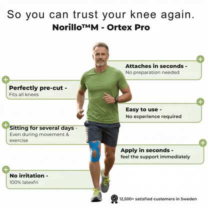StrideGuard™ — Instant, pain-free knee support that moves with you