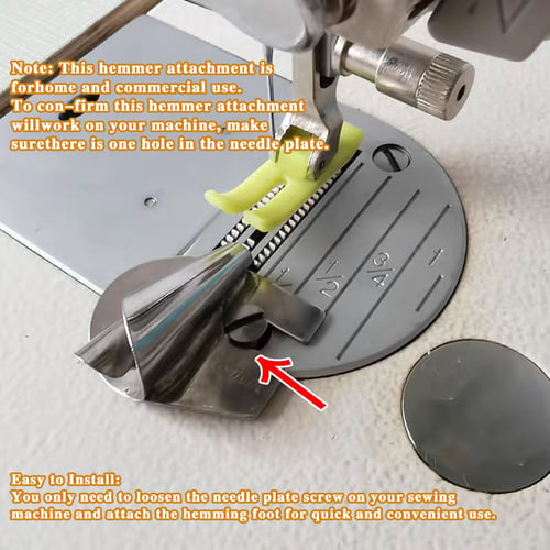 HeelMaster™ | The Ultimate Hemming Foot for Precision Edge Finishing