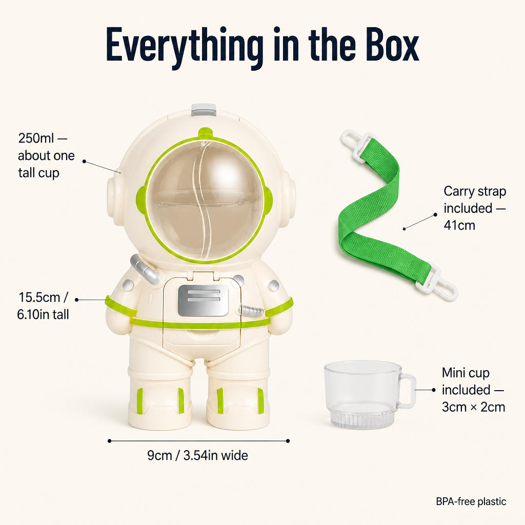 Hydrastro™ — Watch Kids Serve Their Own Water From a Mini Astronaut Dispenser