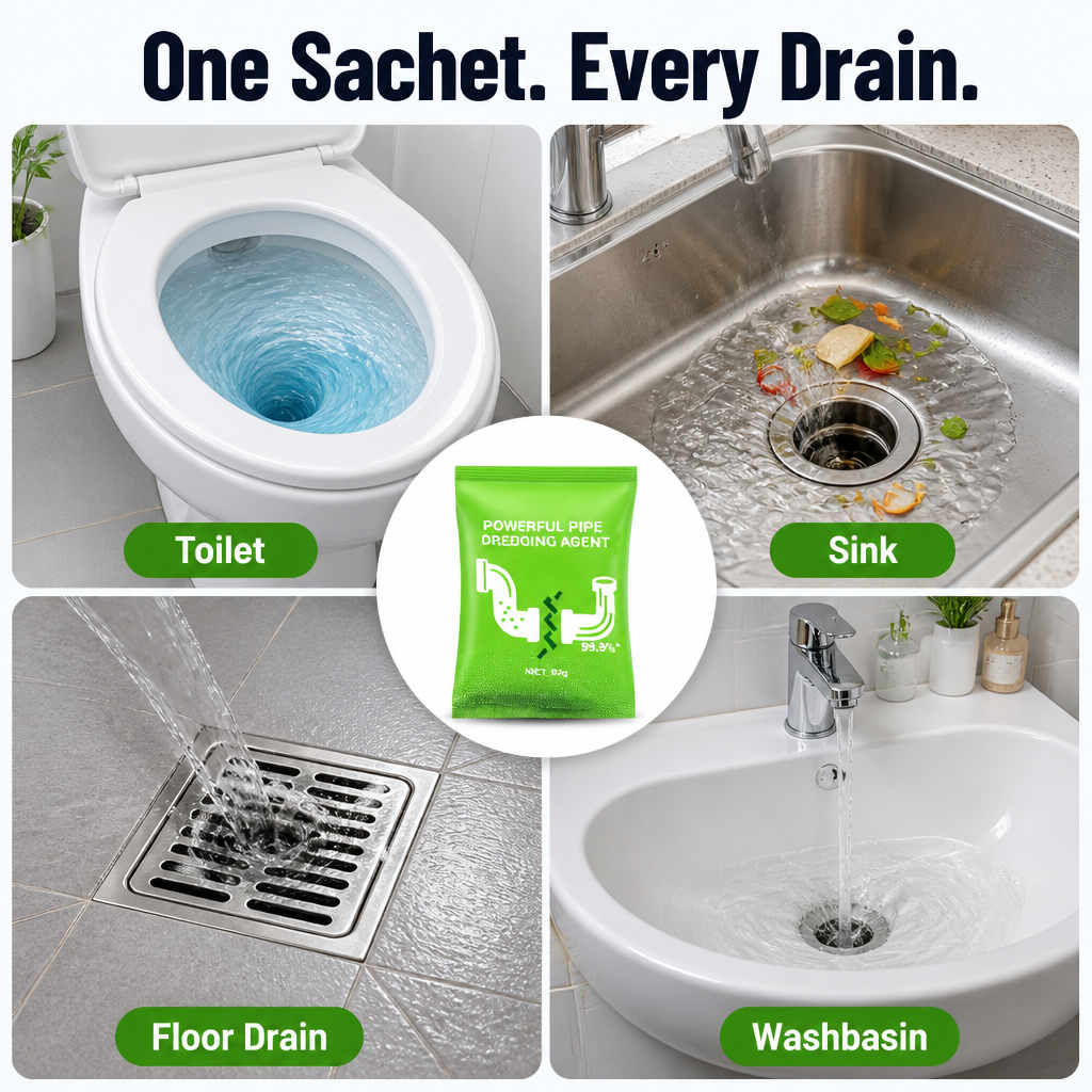 BreezeMaxPro™ — Break Down Tough Drain Blockages and Eliminate Foul Odors