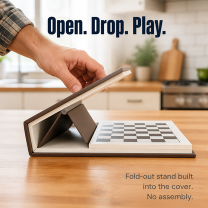 ScripturaChess™ — Conceal a Genuine Chess Set Within a Hardcover Book